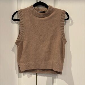 French Connection Sleeveless Brown Knit Top